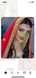 نقاب فول نگین طلایی تمام نگین